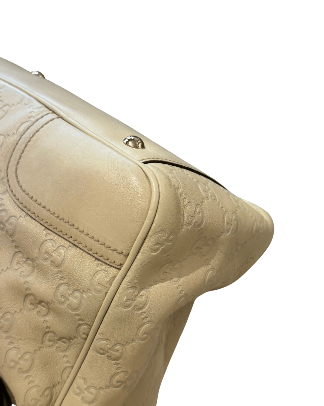 BORSA GUCCISSIMA COLOR GHIACCIO DOPPI MANICI