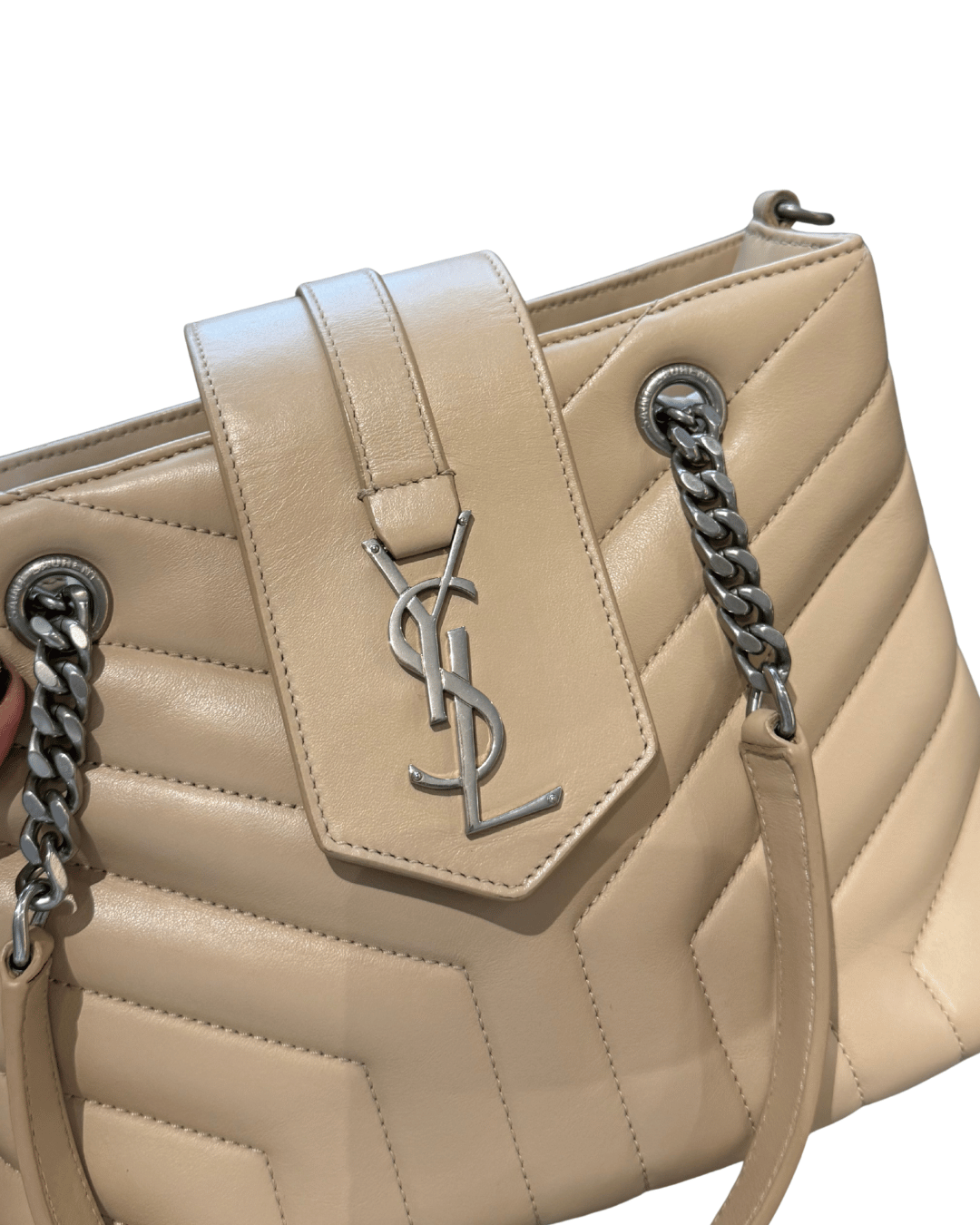 LOULOU SHOPPING BAG YSL COLOR NUDE