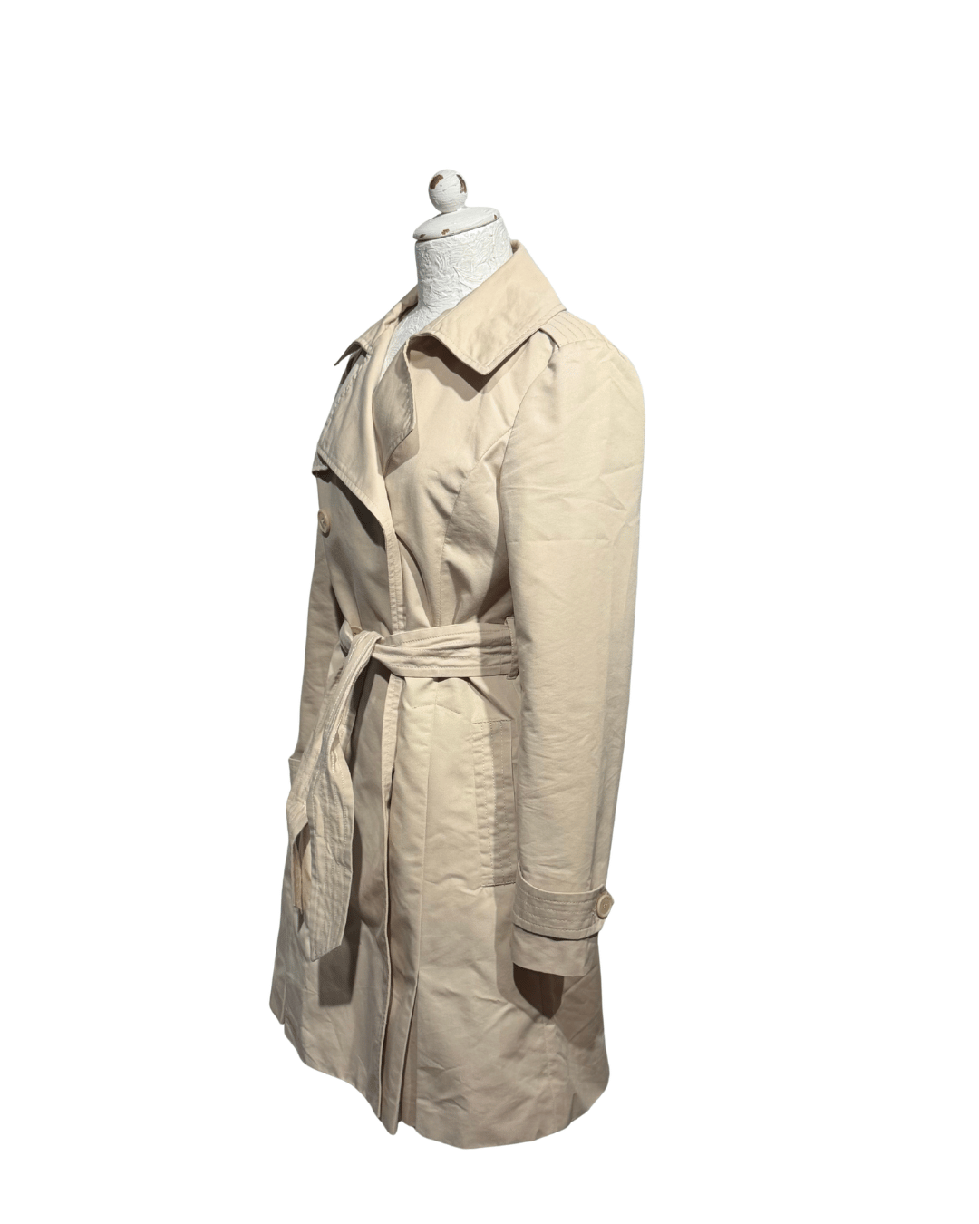 IMPERMEABILE MAXMARA BEIGE COTONE Tg 40