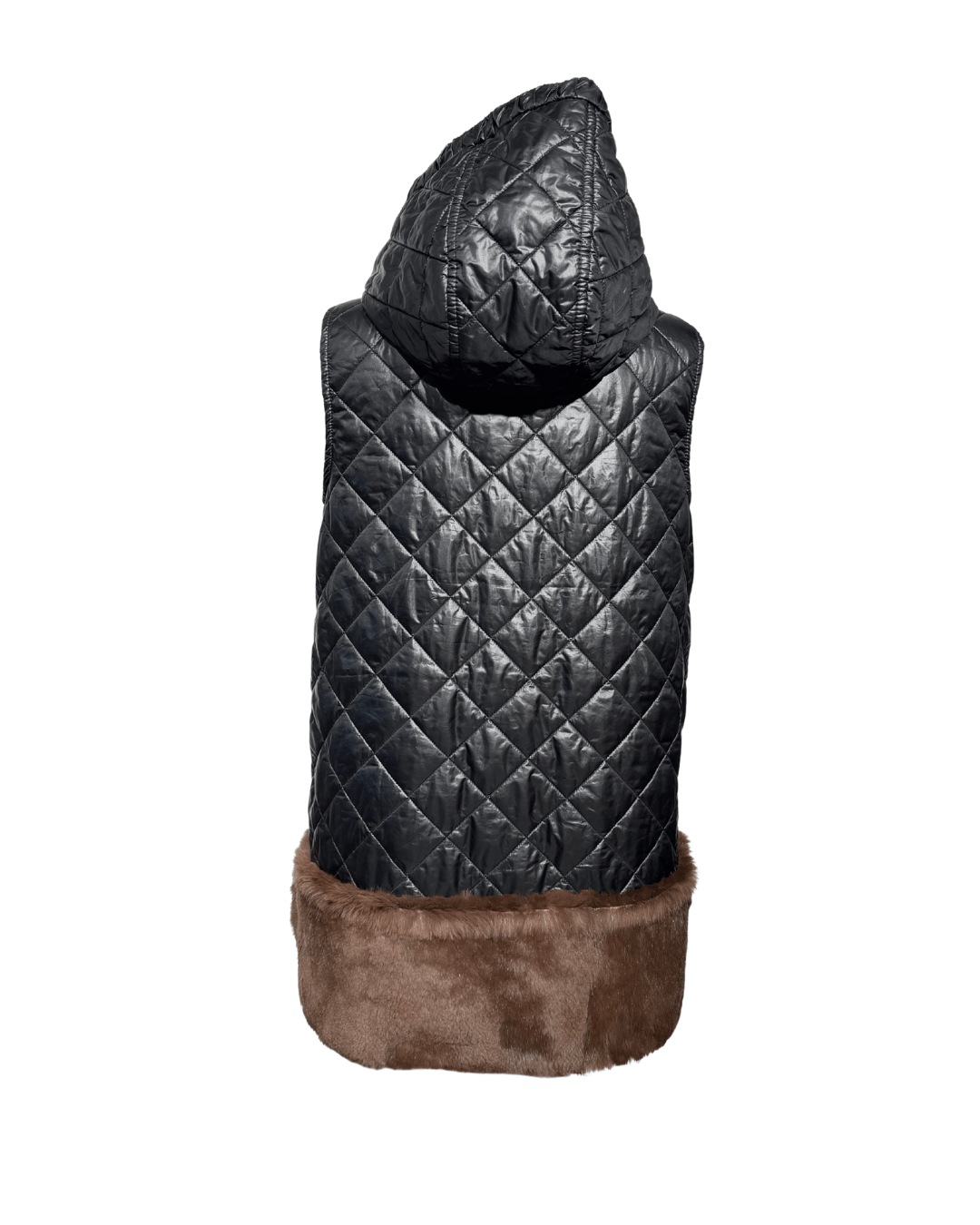 GILET SCERVINO NERO E LAPIN