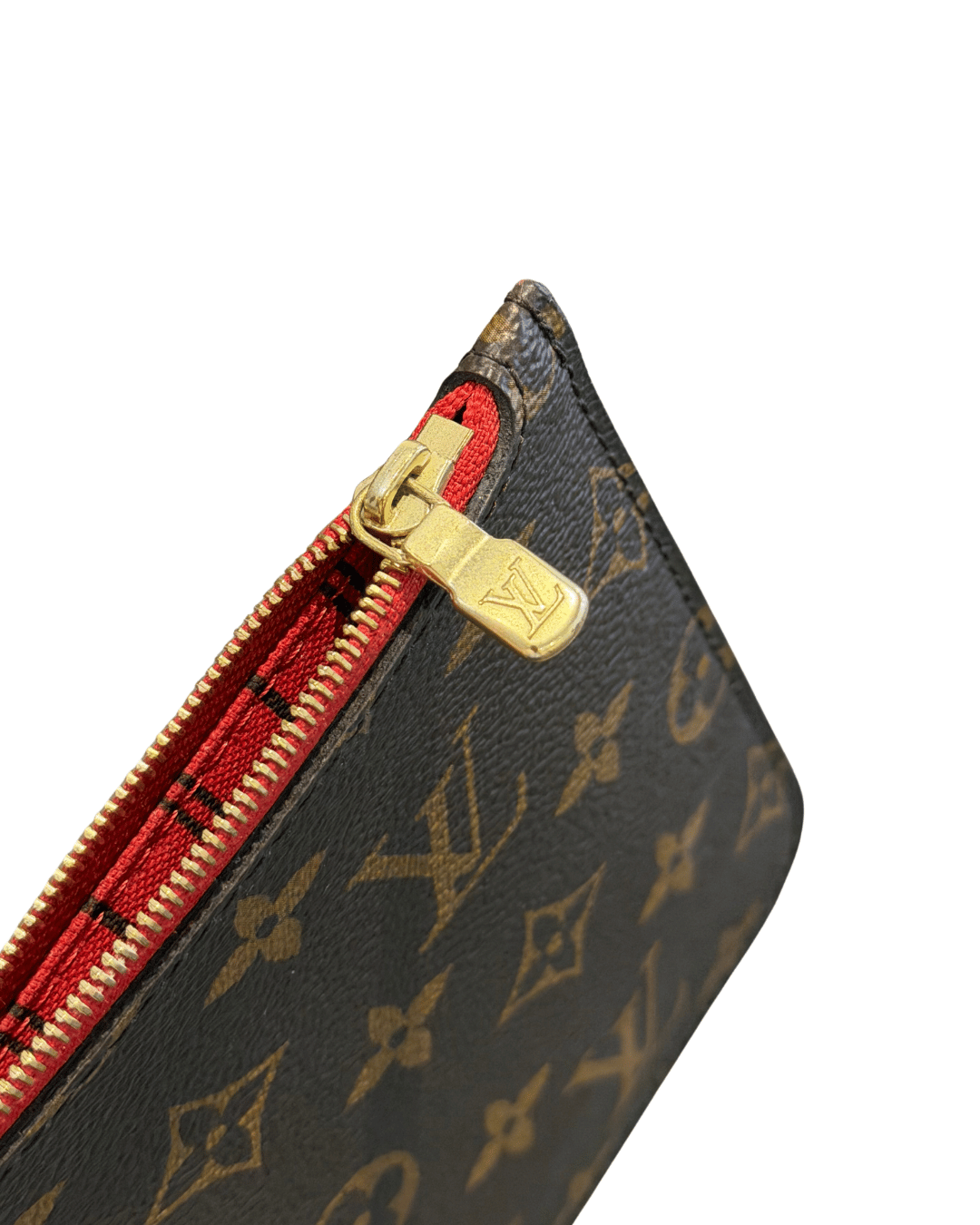 POCHETTE PIATTA MONOGRAM INTERNO ROSSO LOUIS VUITTON