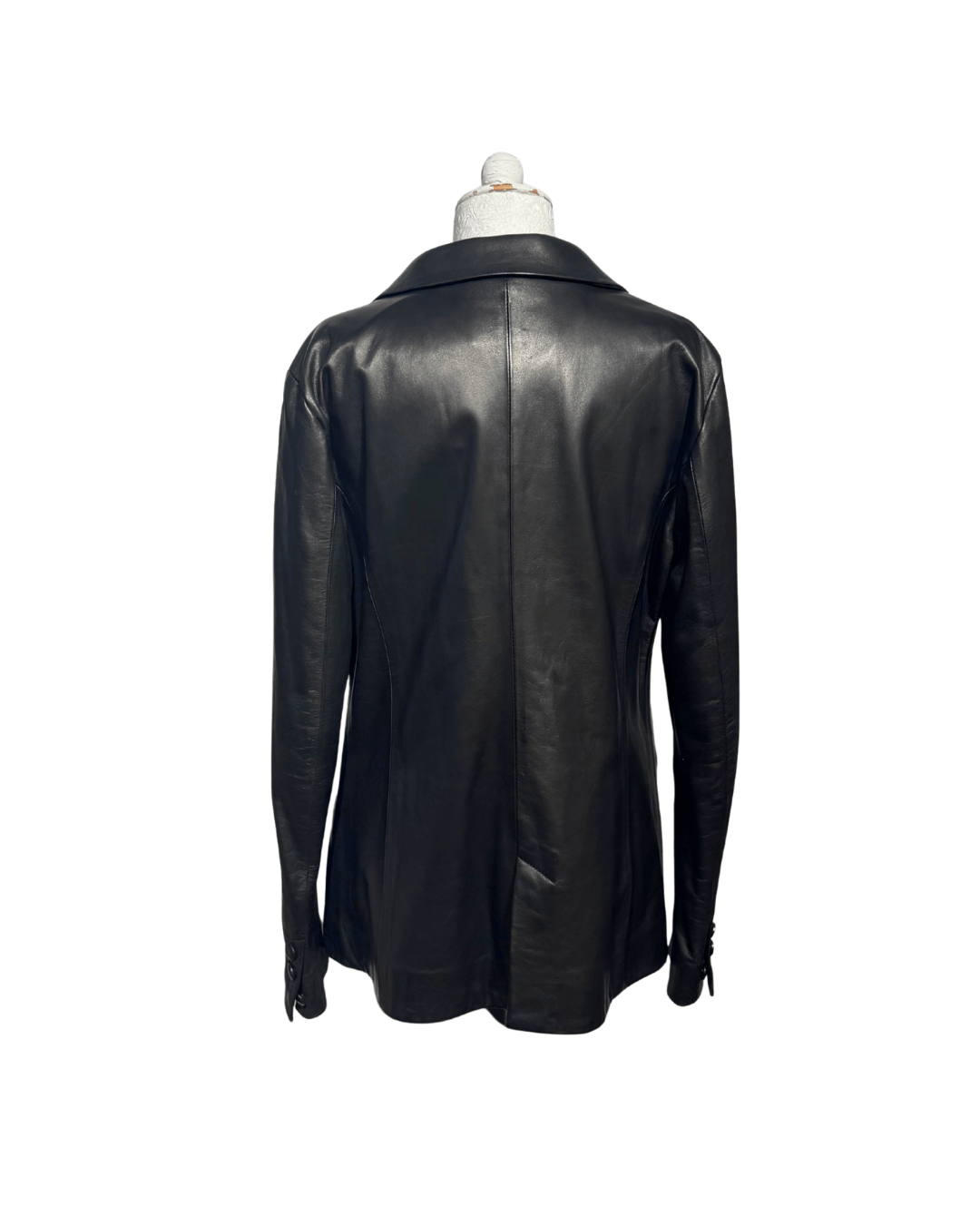 GIACCA PELLE NERA DROMe Tg XL