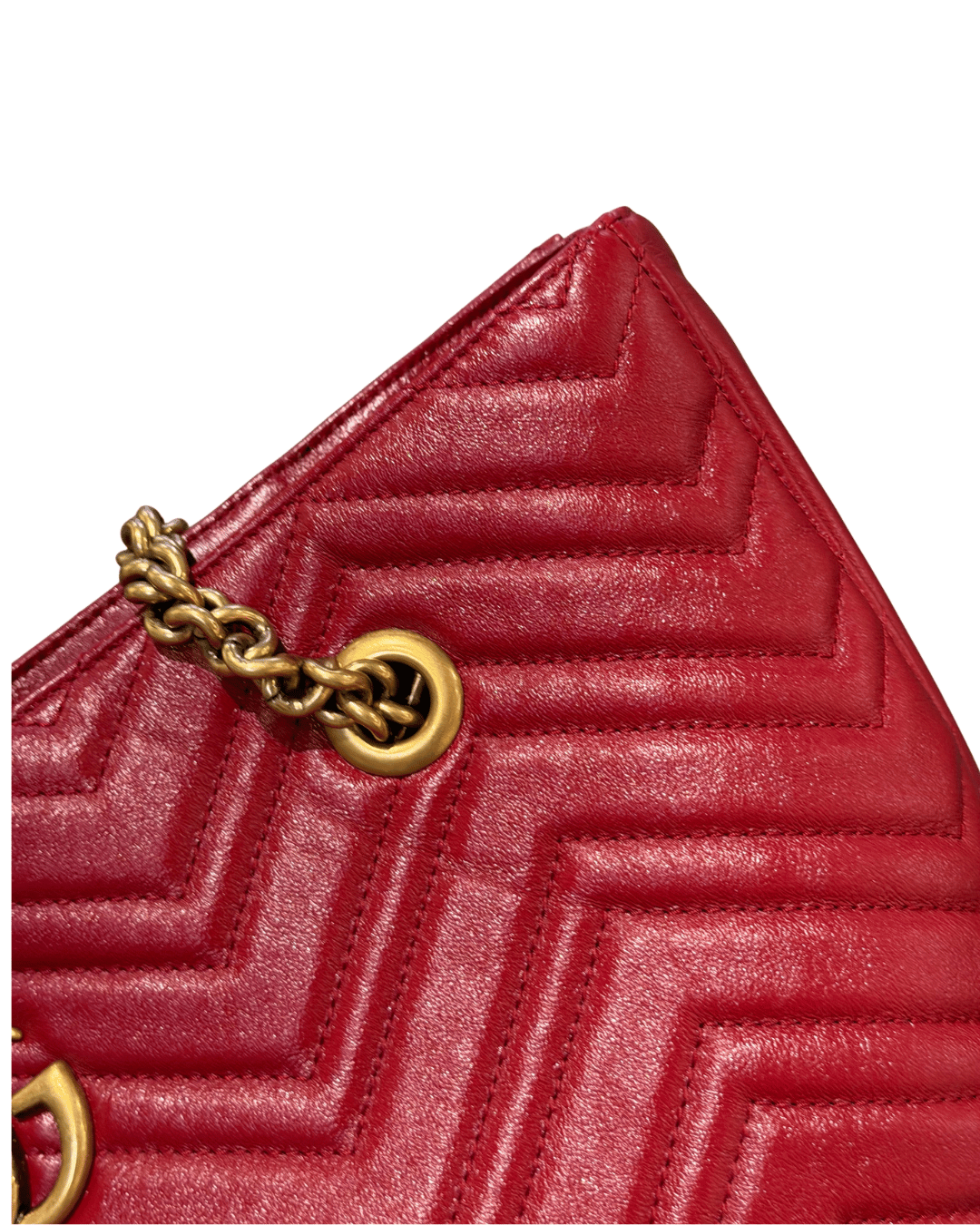 SHOPPER MARMONT GUCCI ROSSA A SPALLA