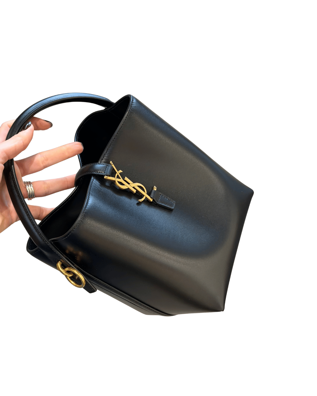 SECCHIELLO 37 SMALL YSL NERO LUCIDO