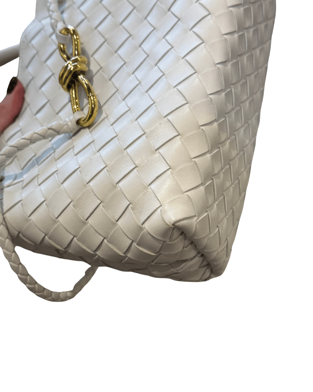BOTTEGA VENETA ANDIAMO MISURA SMALL BIANCA