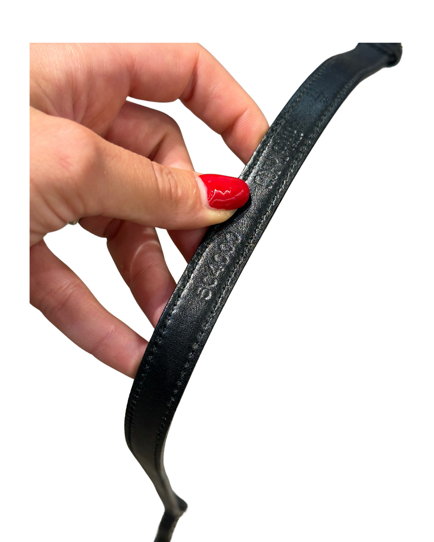 CINTURA MIUMIU IN VERNICE NERA