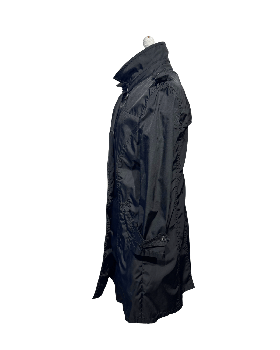 IMPERMEABILE PRADA NERO Tg 44