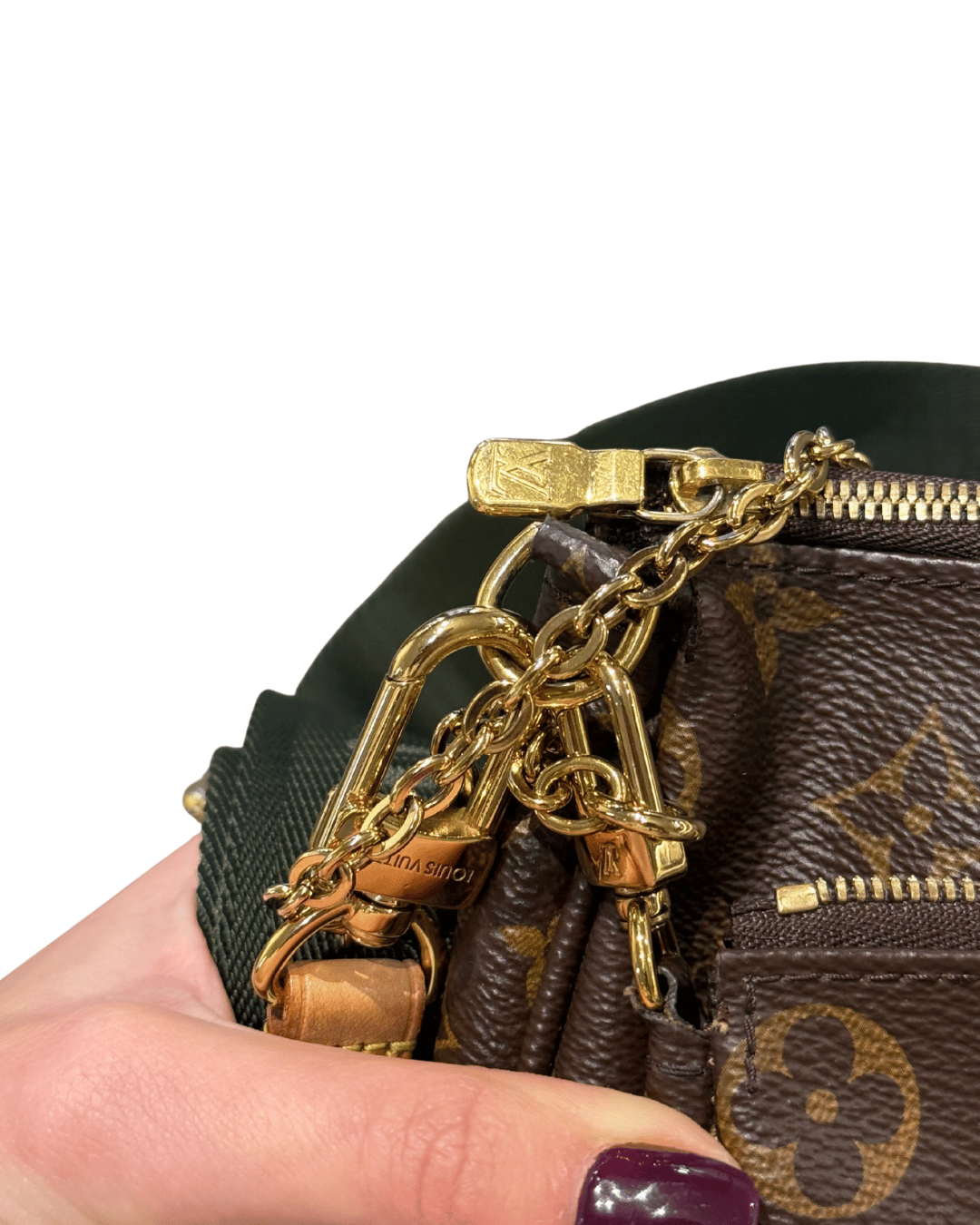 MULTIPOCHETTE LOUIS VUITTON TRACOLLA VERDE