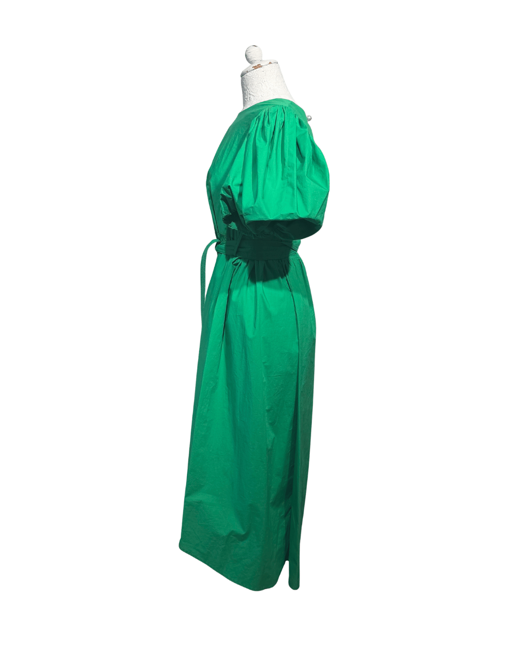 ABITO VERDE CON MANICHE A PALLONCINO Tg 40