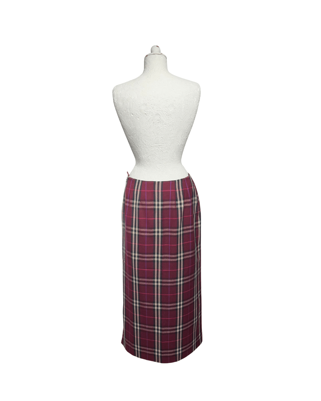 GONNA MIDI IN LANA TARTAN BURBERRY