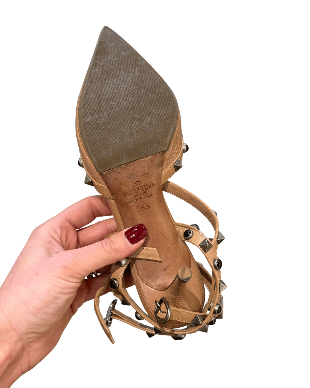 DECOLLETE VALENTINO NUDE CON BORCHIE Nr 36.5