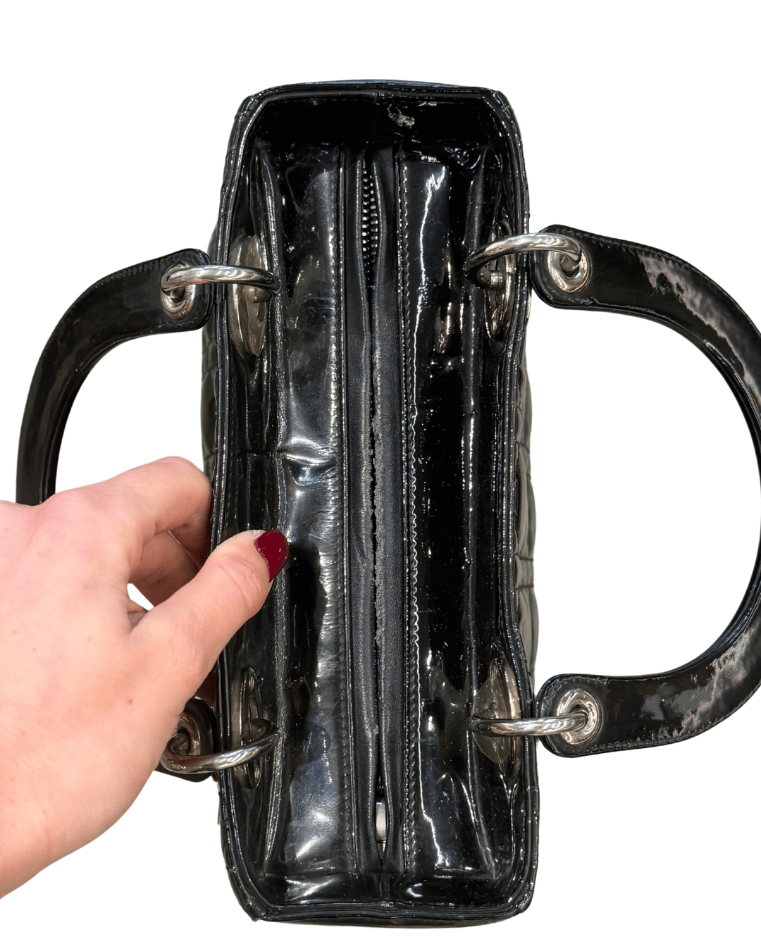 LADY DIOR MEDIA VERNIS NERA HARDWARE ARGENTO