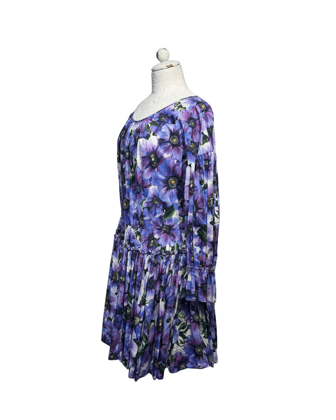 ABITO D&G FIORI VIOLA COTONE Tg 48