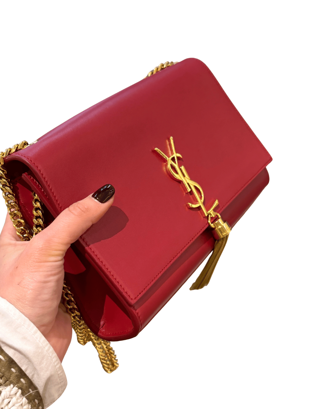 KATE MEDIA YSL PELLE LISCIA ROSSA