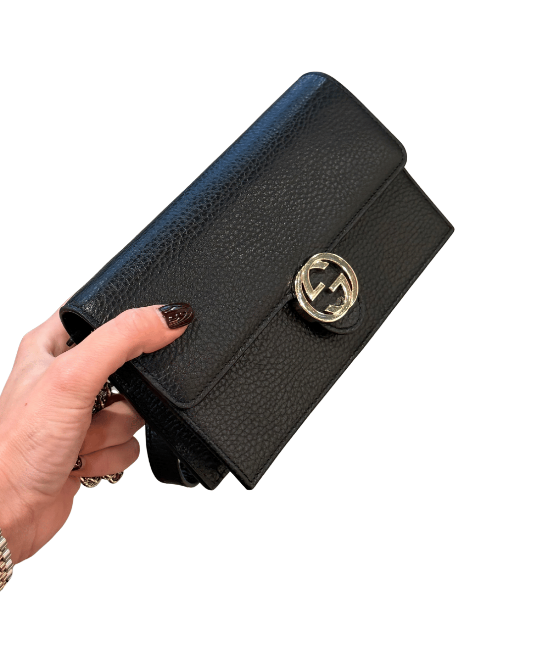 GUCCI SOHO WALLET ON CHAIN NERA