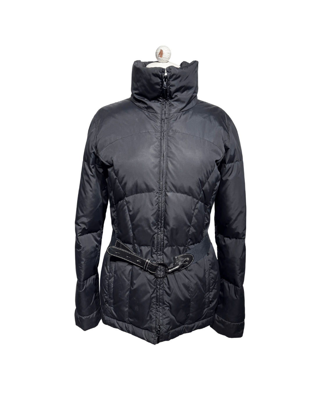 PIUMINO FAY NERO CON CINTURA