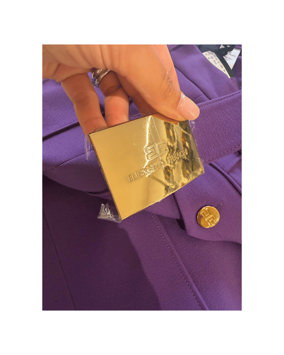 GONNA TUBINO ELISABETTA FRANCHI VIOLA Tg 40