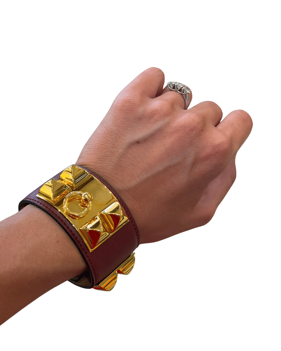 BRACCIALE HERMES COLLIER DE CHIEN BORDEAUX
