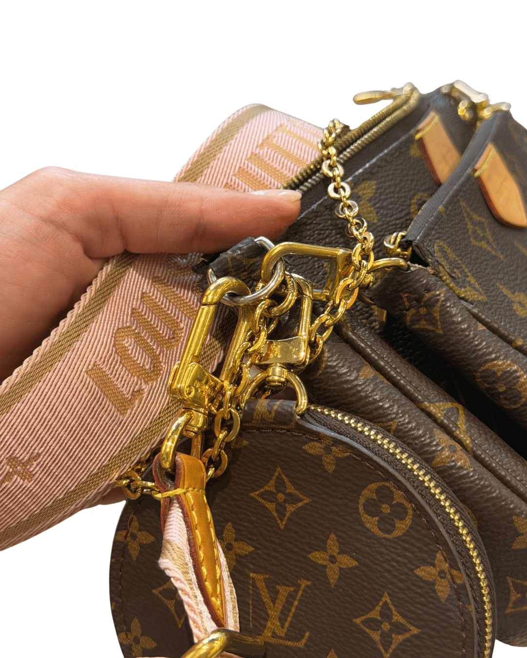 MULTIPOCHETTE LOUIS VUITTON TRACOLLA ROSA