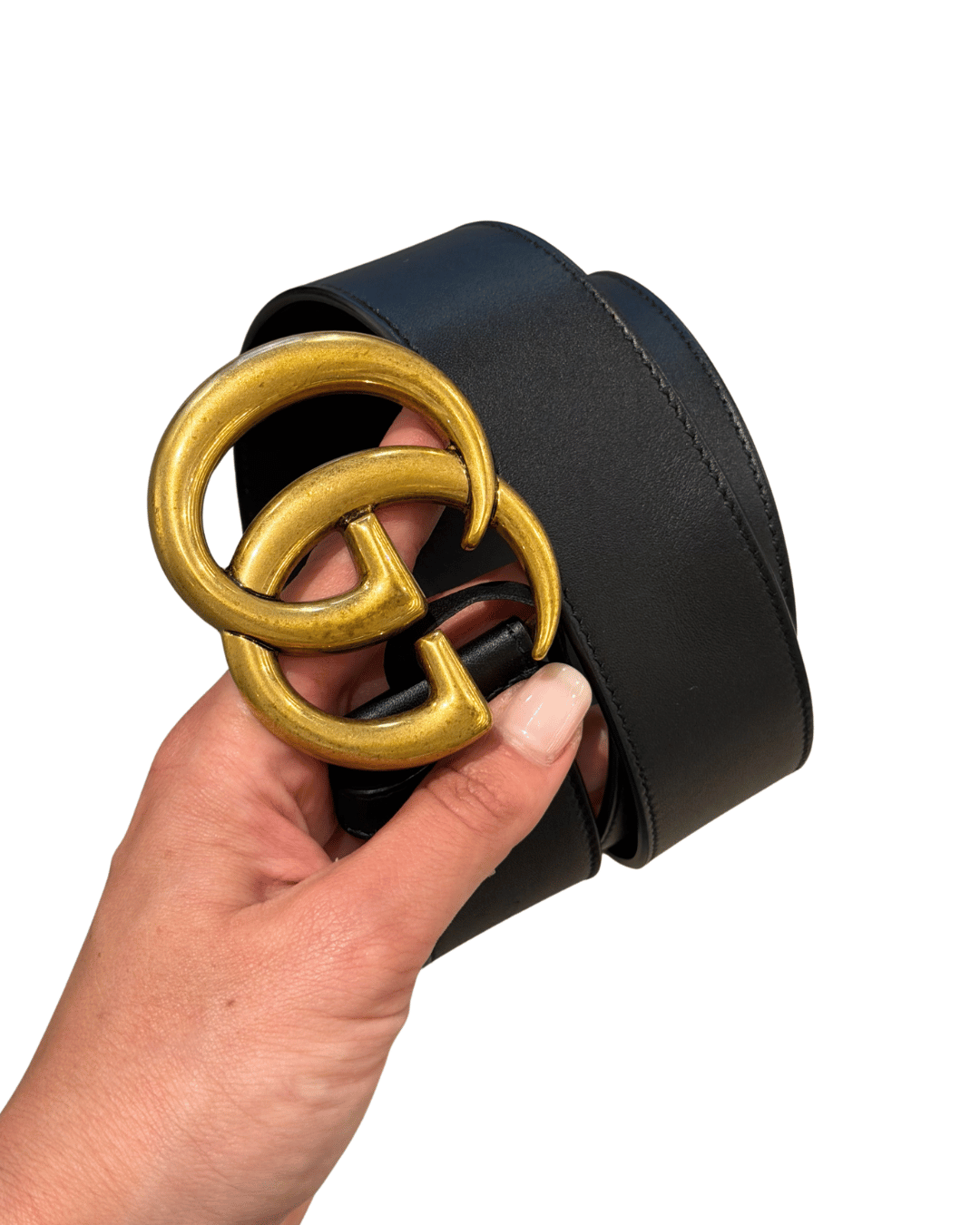 CINTURA GUCCI MARMONT NERA 80
