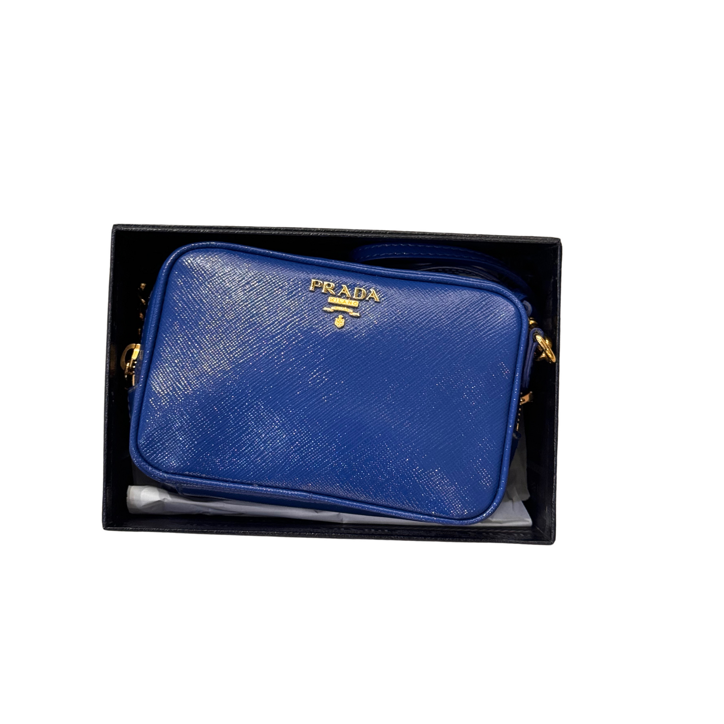 PICCOLA POCHETTE PRADA BLU ELETTRICA