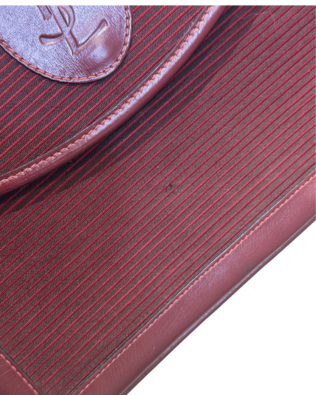 POCHETTE VINTAGE YSL BORDEAUX