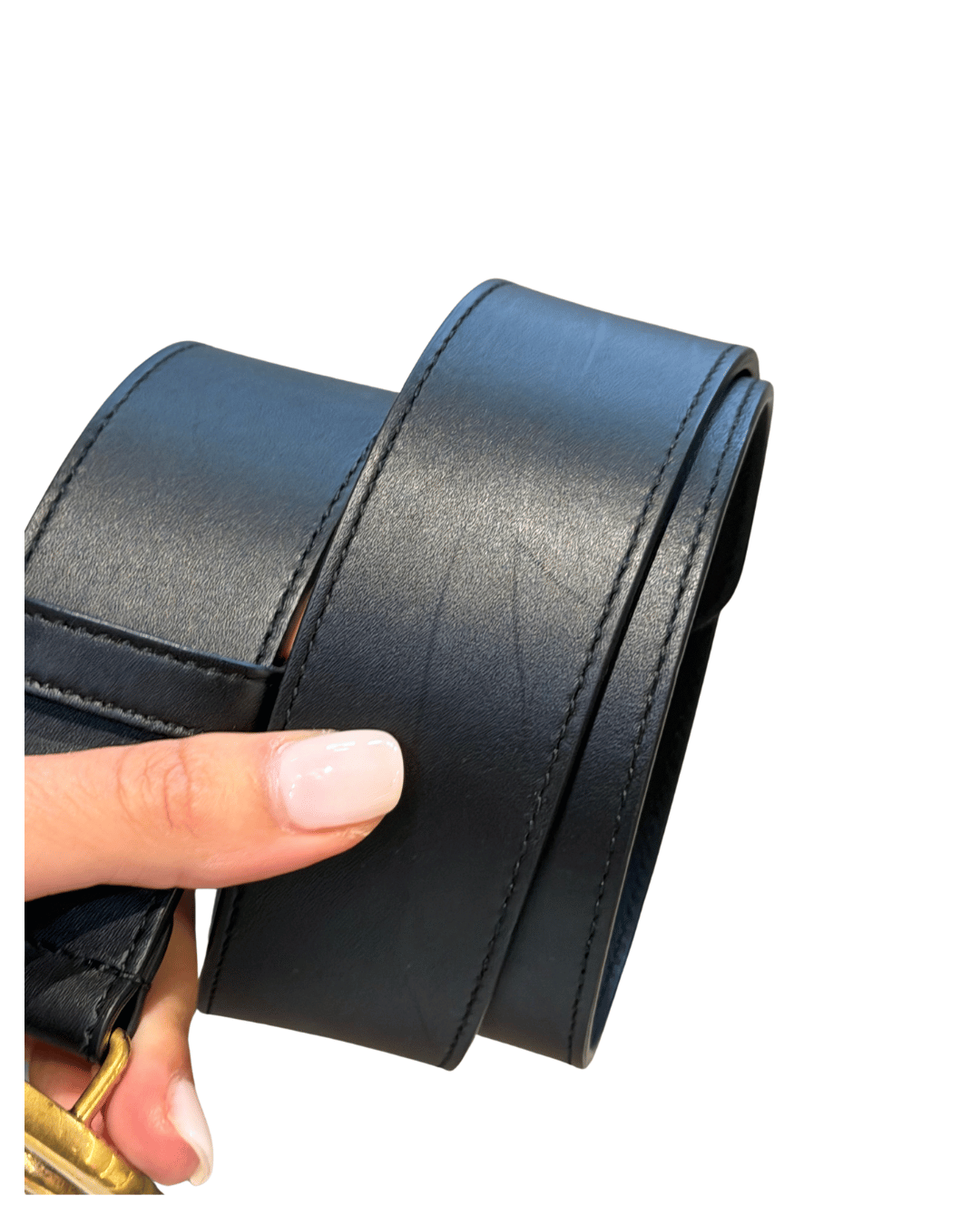 CINTURA GUCCI MARMONT NERA 70