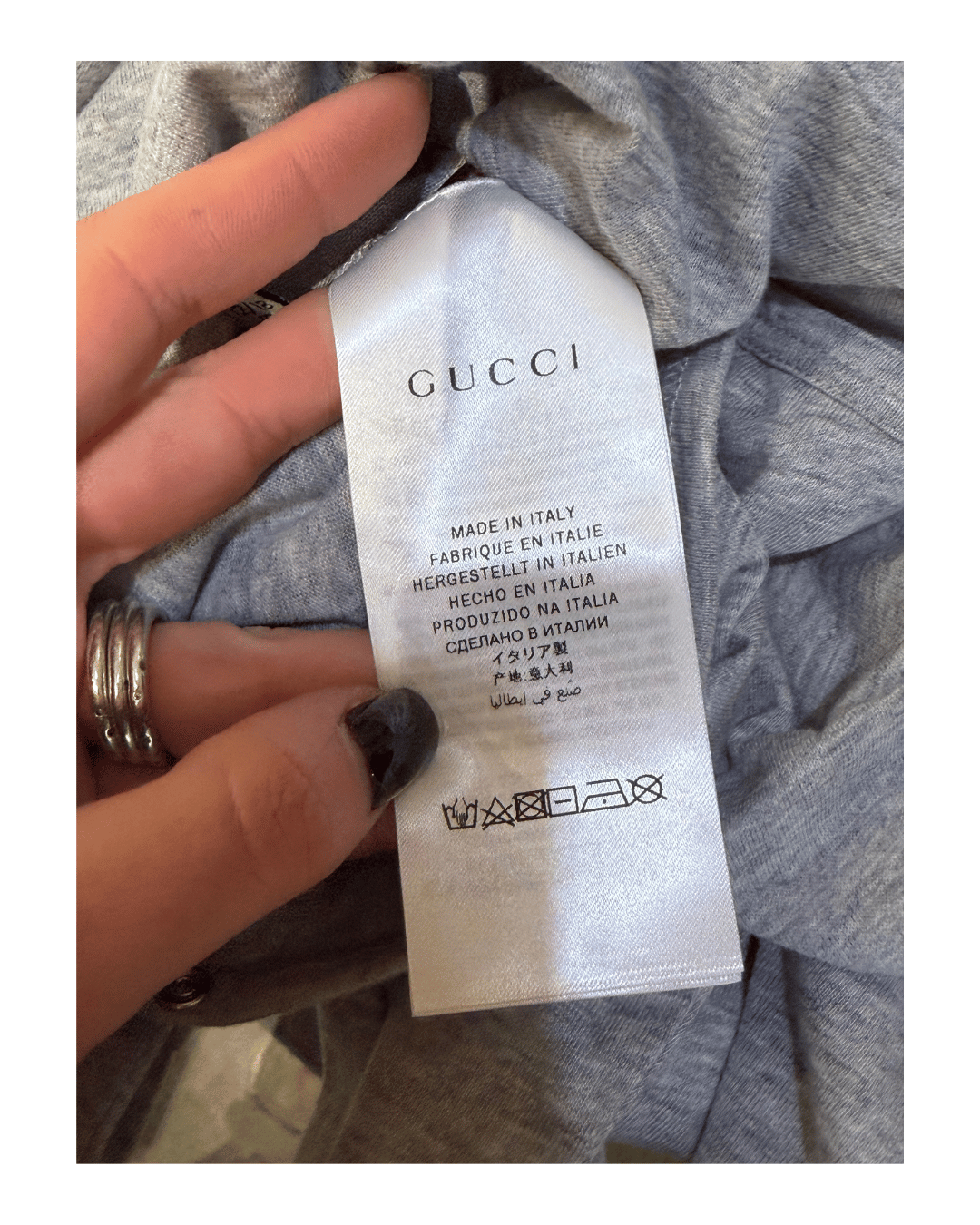 TUTINA GUCCI BABY IN COTONE GRIGIA