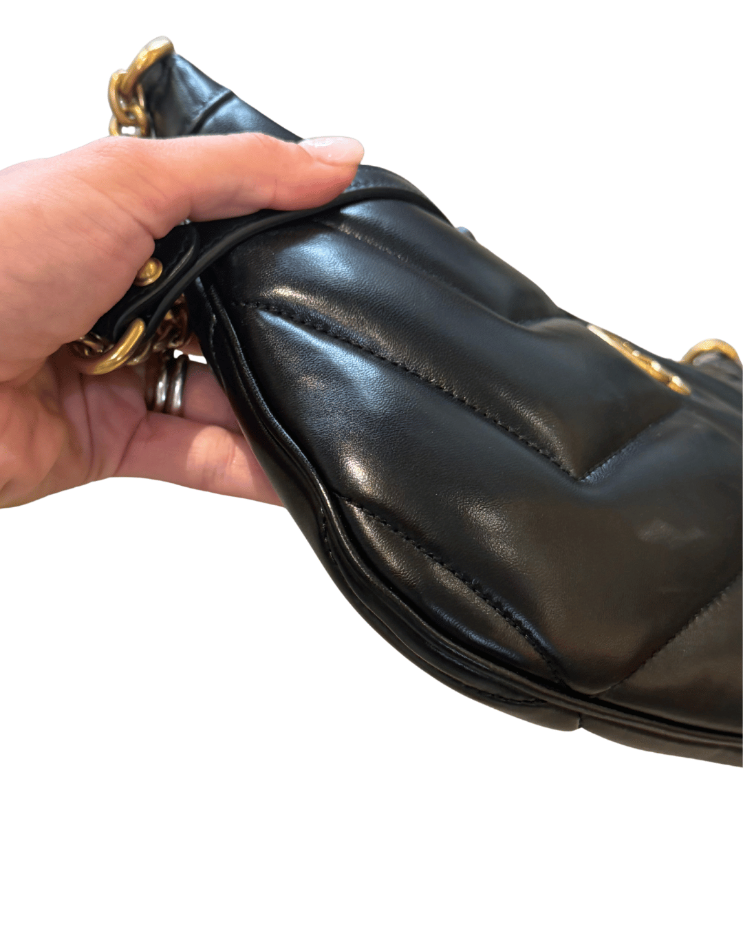 MEZZALUNA GUCCI MARMONT NERA