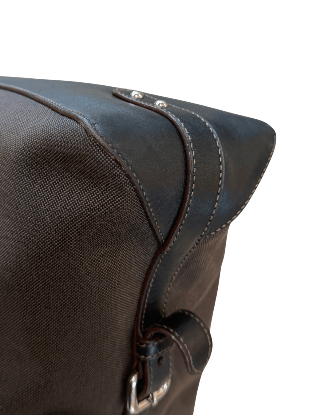 BORSA PRADA MARRONE TESSUTO