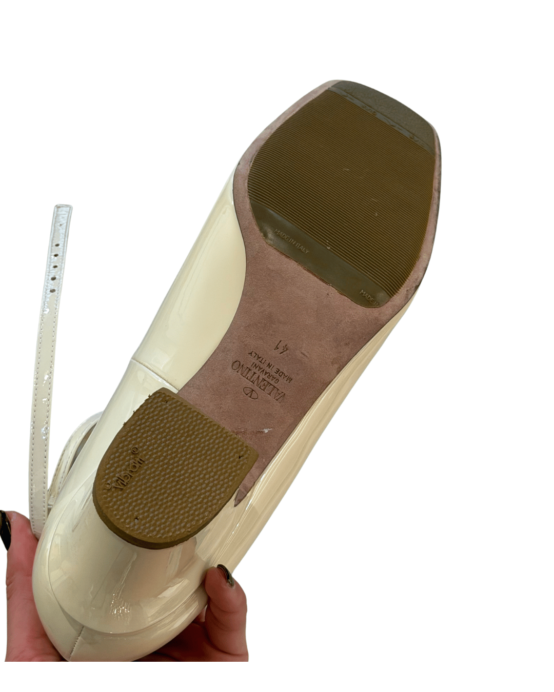 PUMPS TAN-GO VALENTINO VERNICE COLOR CREMA Nr 41