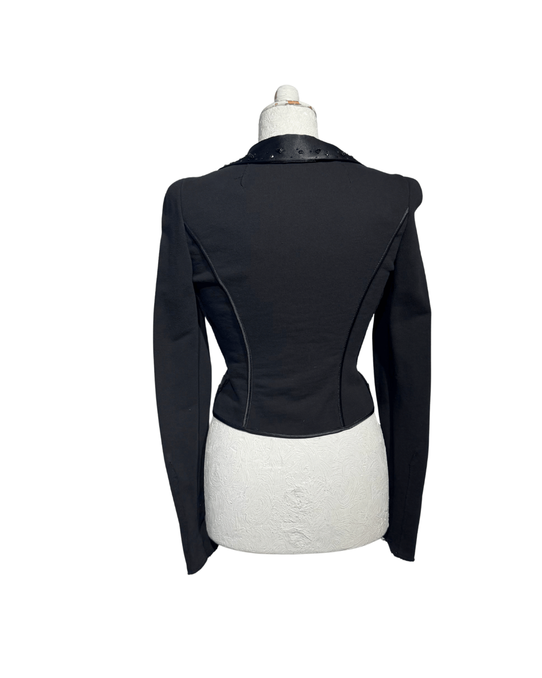 GIACCA CORTA NERA MAXMARA CON PIETRE Tg S