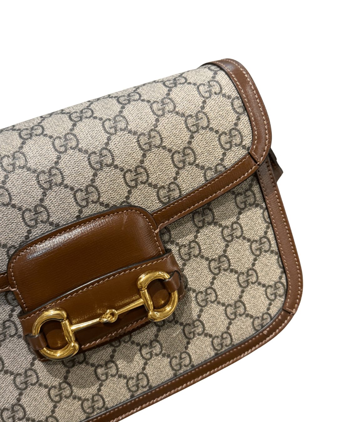 GUCCI HORSEBIT 1955 GG SUPREME RIFINITURE MARRONI