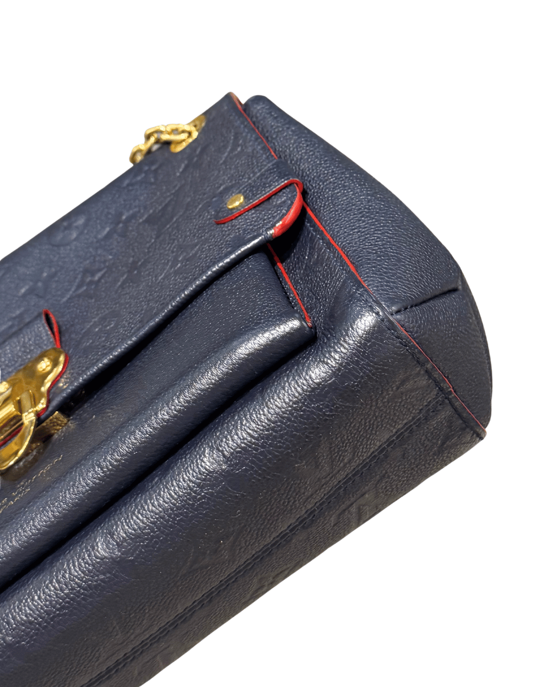 VAVIN LOUIS VUITTON PELLE BLU IMPRESSA