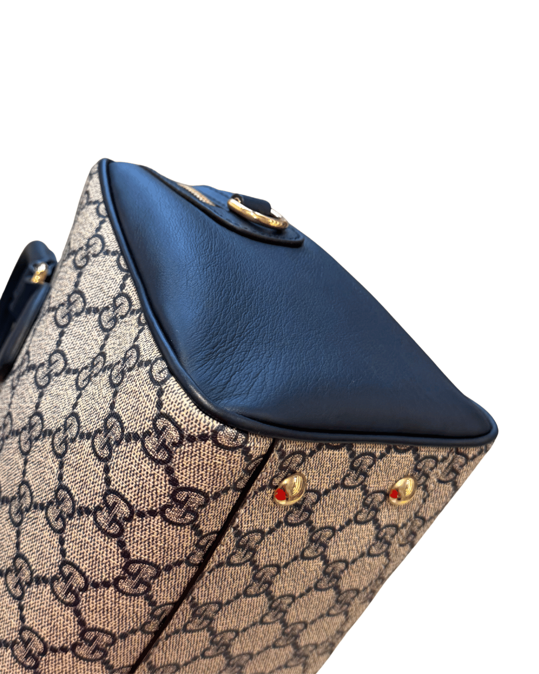 BAULETTO GUCCI BOSTON PVC RIFINITURE BLU