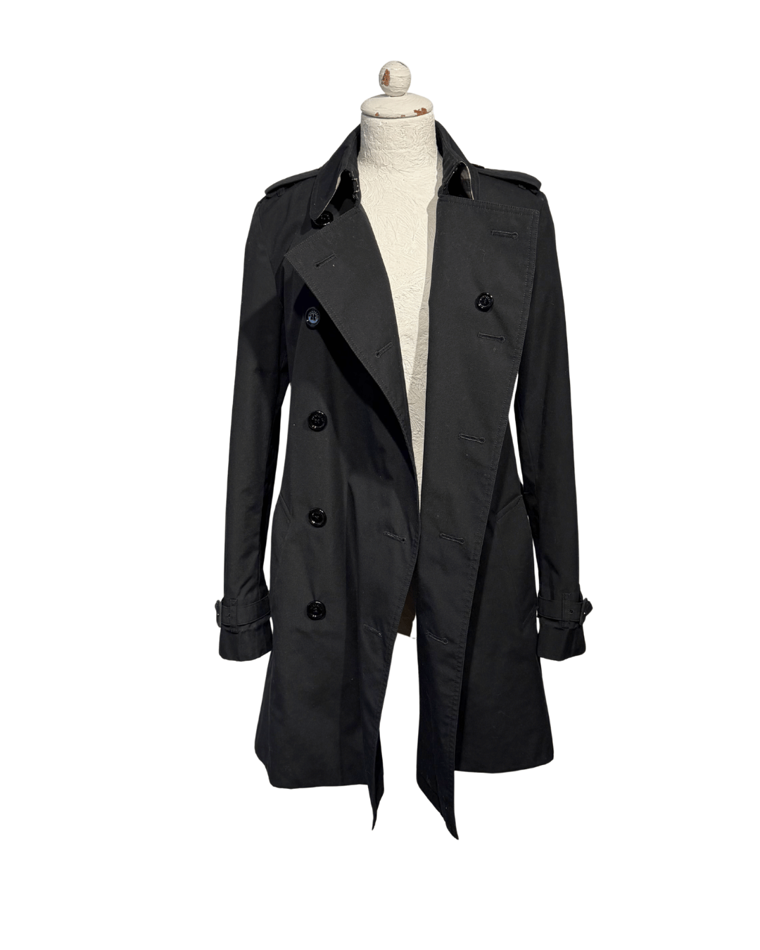 IMPERMEABILE BURBERRY NERO TG 42