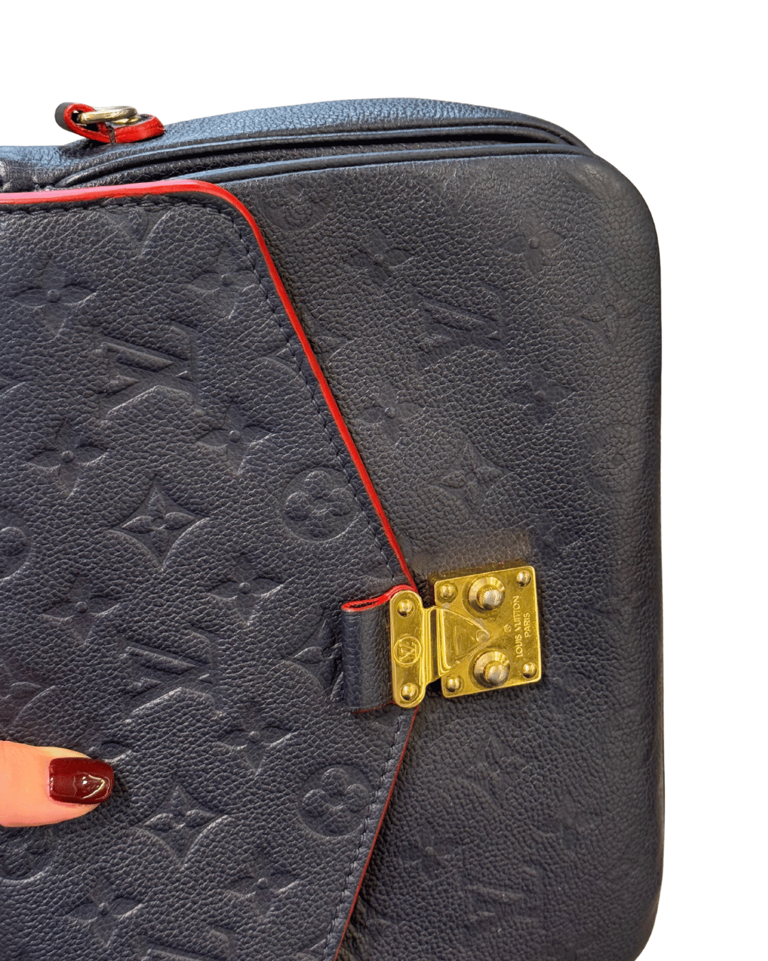 METIS EMPREINTE BLU RIFINITURE ROSSE