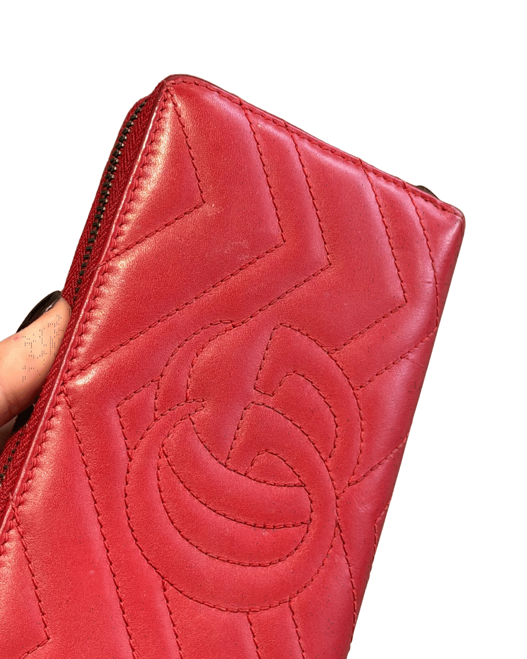 PORTAFOGLIO GUCCI MARMONT ROSSO PELLE MATELASSE