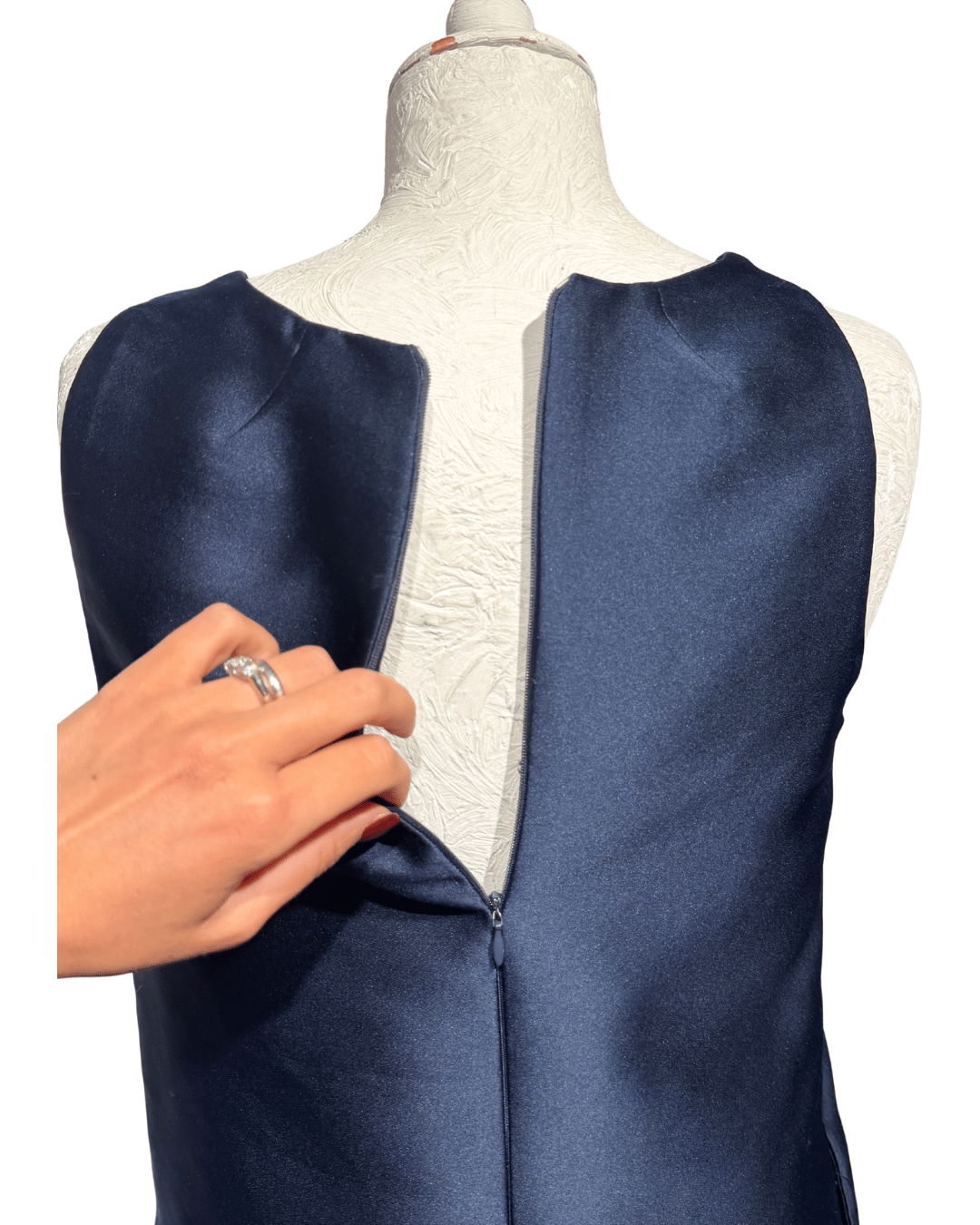 ABITO TUBINO SMANICATO BLU PAROSH