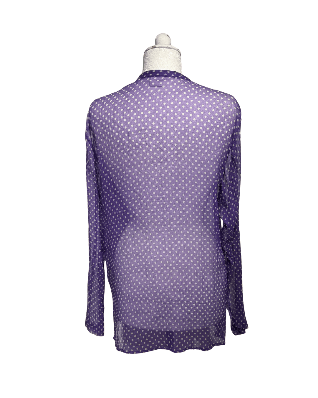 CAMICIA ASPESI POIS BIANCA E VIOLA Tg 48