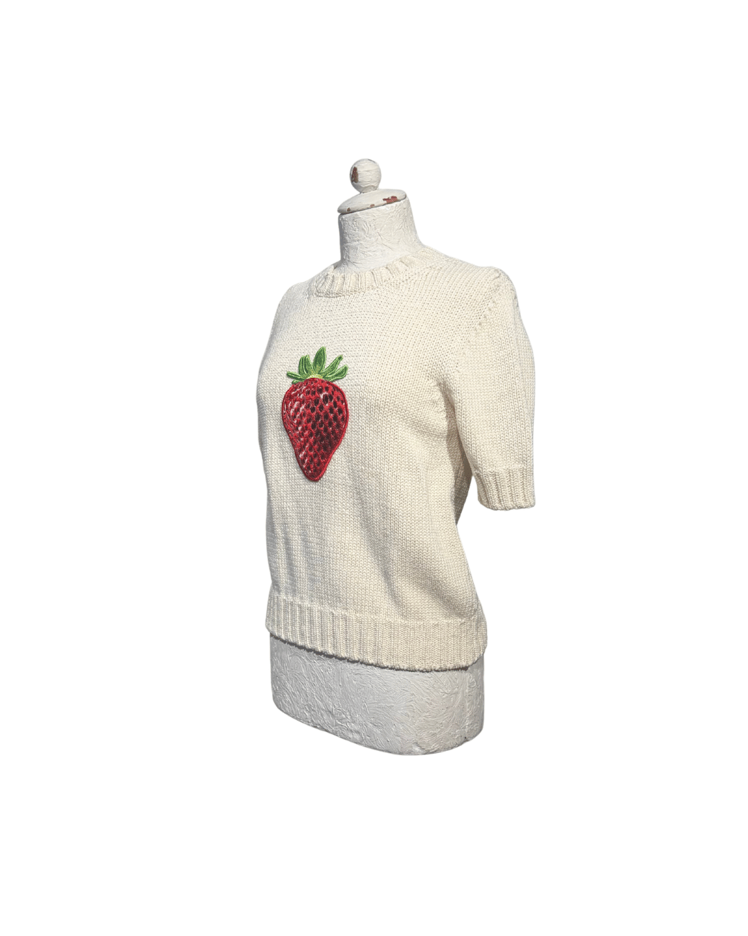MAGLIA COTONE SPORTMAX CON FRAGOLA Tg M