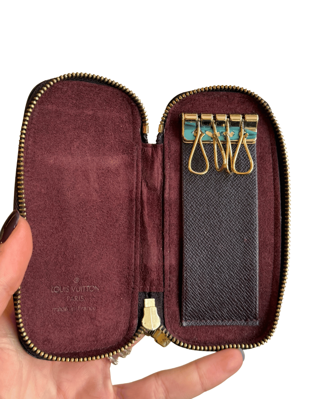 PORTACHIAVI LOUIS VUITTON PELLE TAIGA