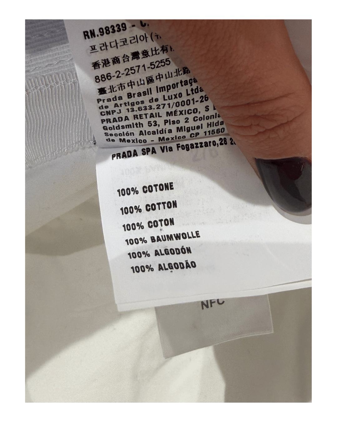 CAPPELLO BUCKET PRADA BIANCO RICAMO