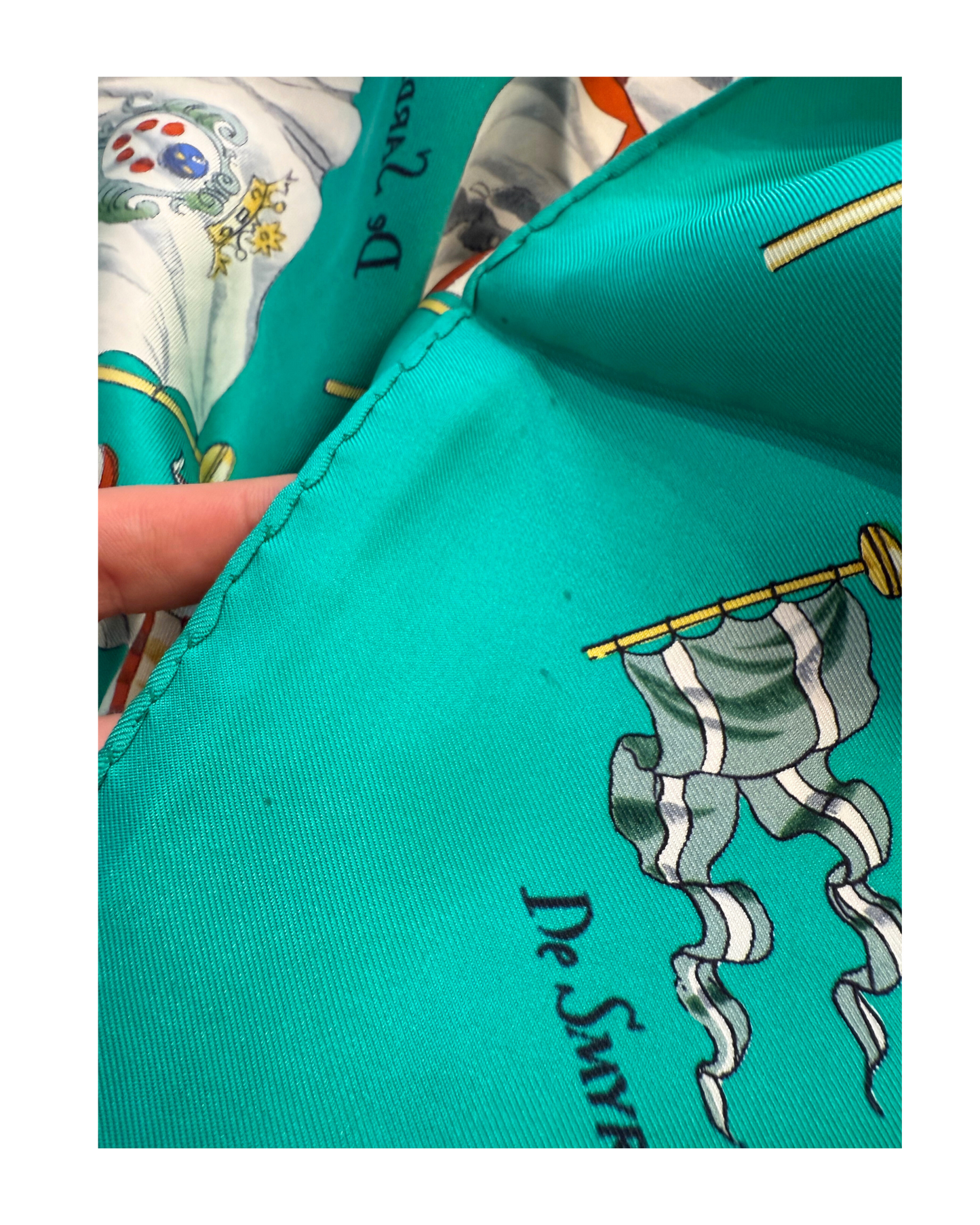 FOULARD HERMES PAVOI VERDE ACQUA