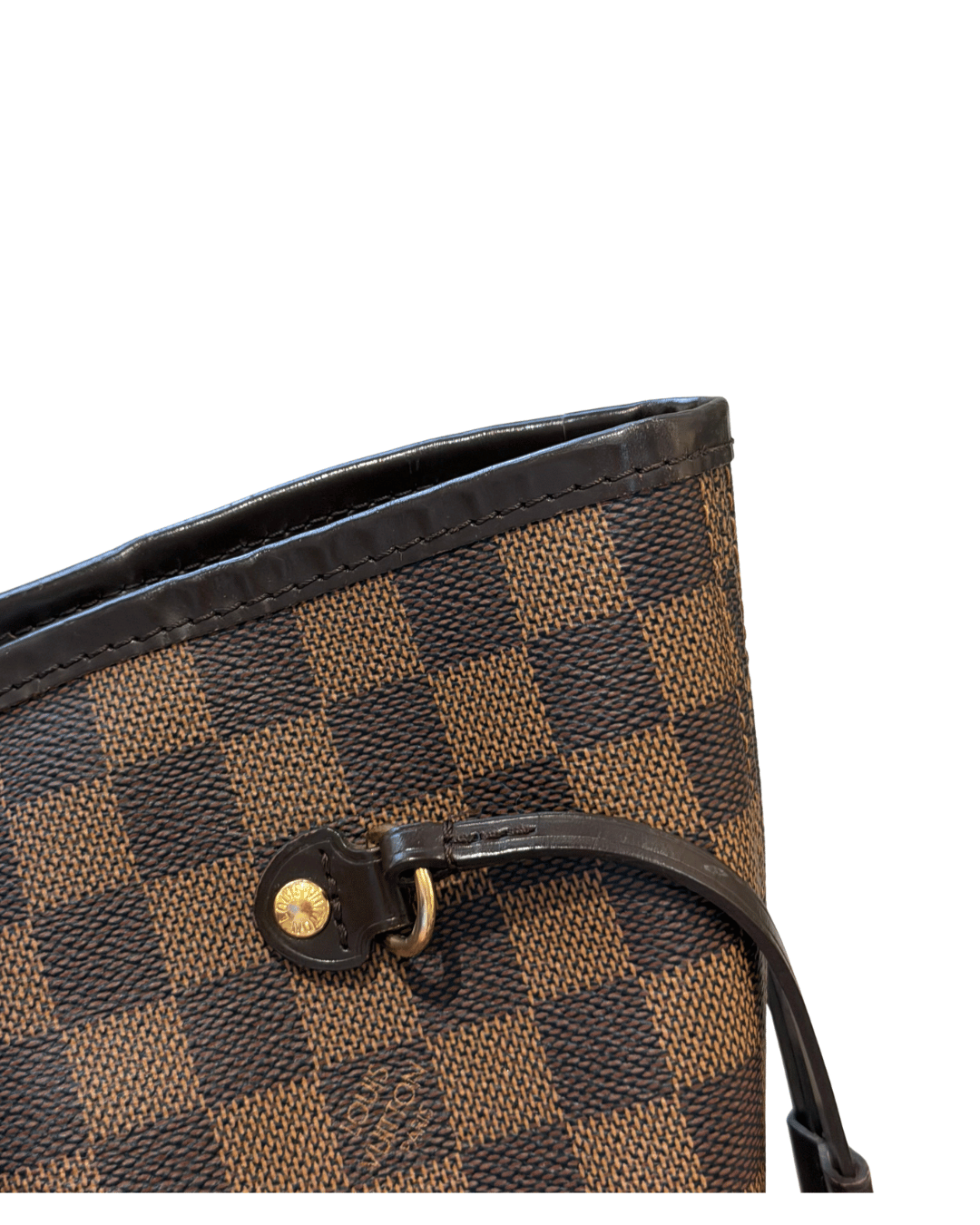 NEVERFULL MM DAMIER EBENE INTERNO ROSSO