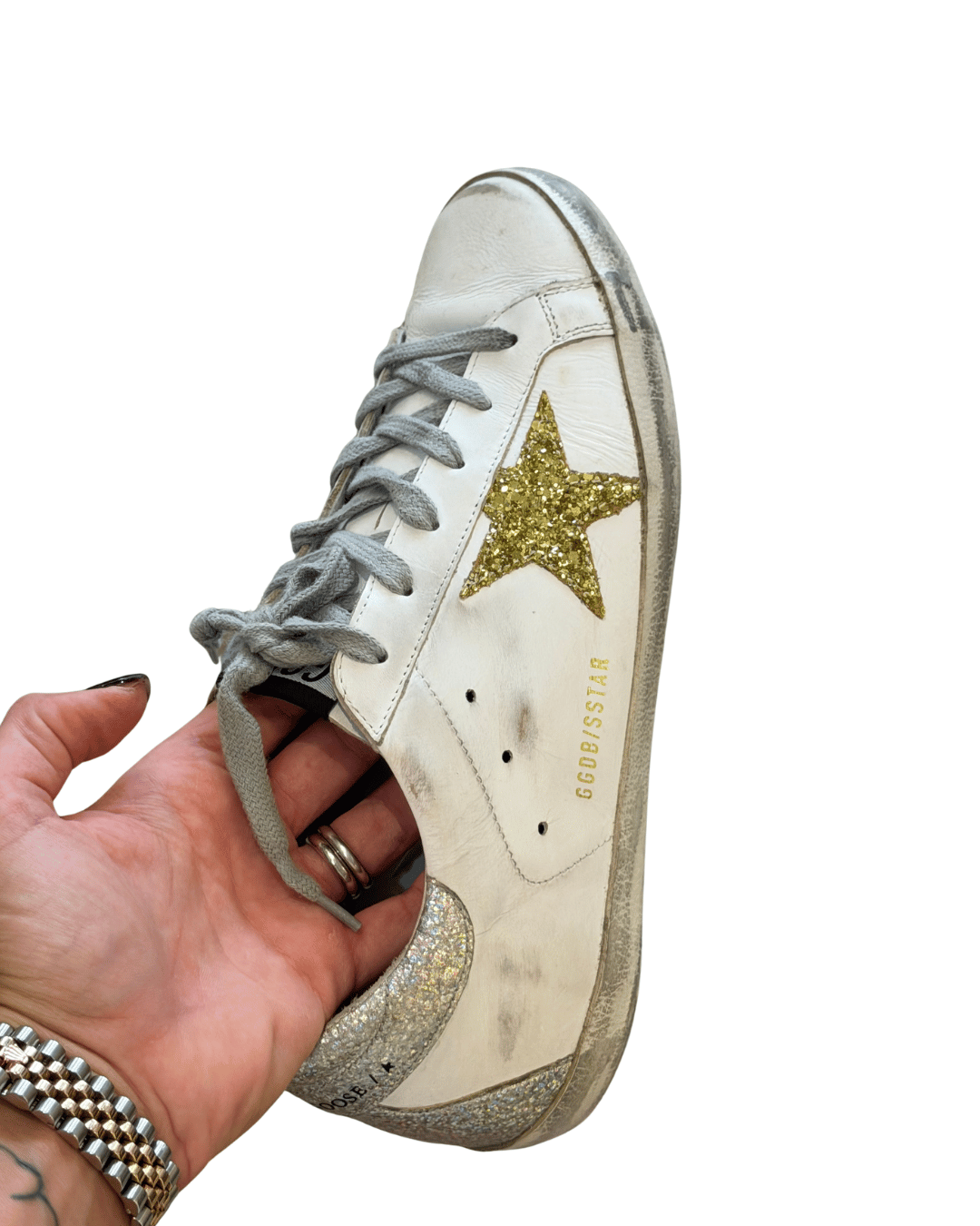 GOLDEN GOOSE SUPERSTAR BIANCHE STELLA ORO Nr 39