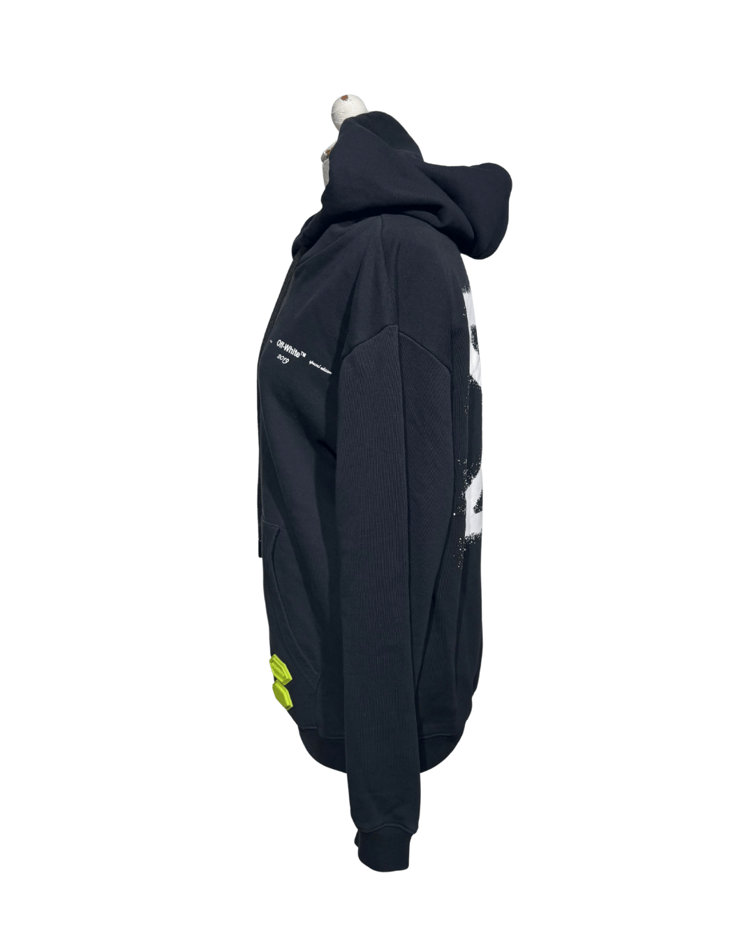 FELPA NERA OFF WHITE "MAIN LABEL"