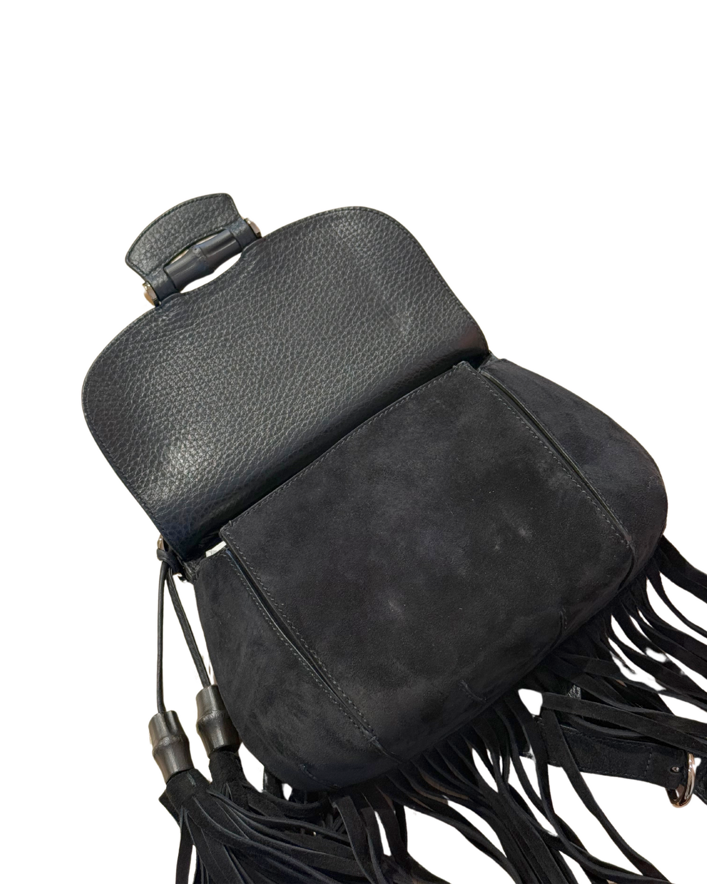 BORSA GUCCI NERA FRANGE