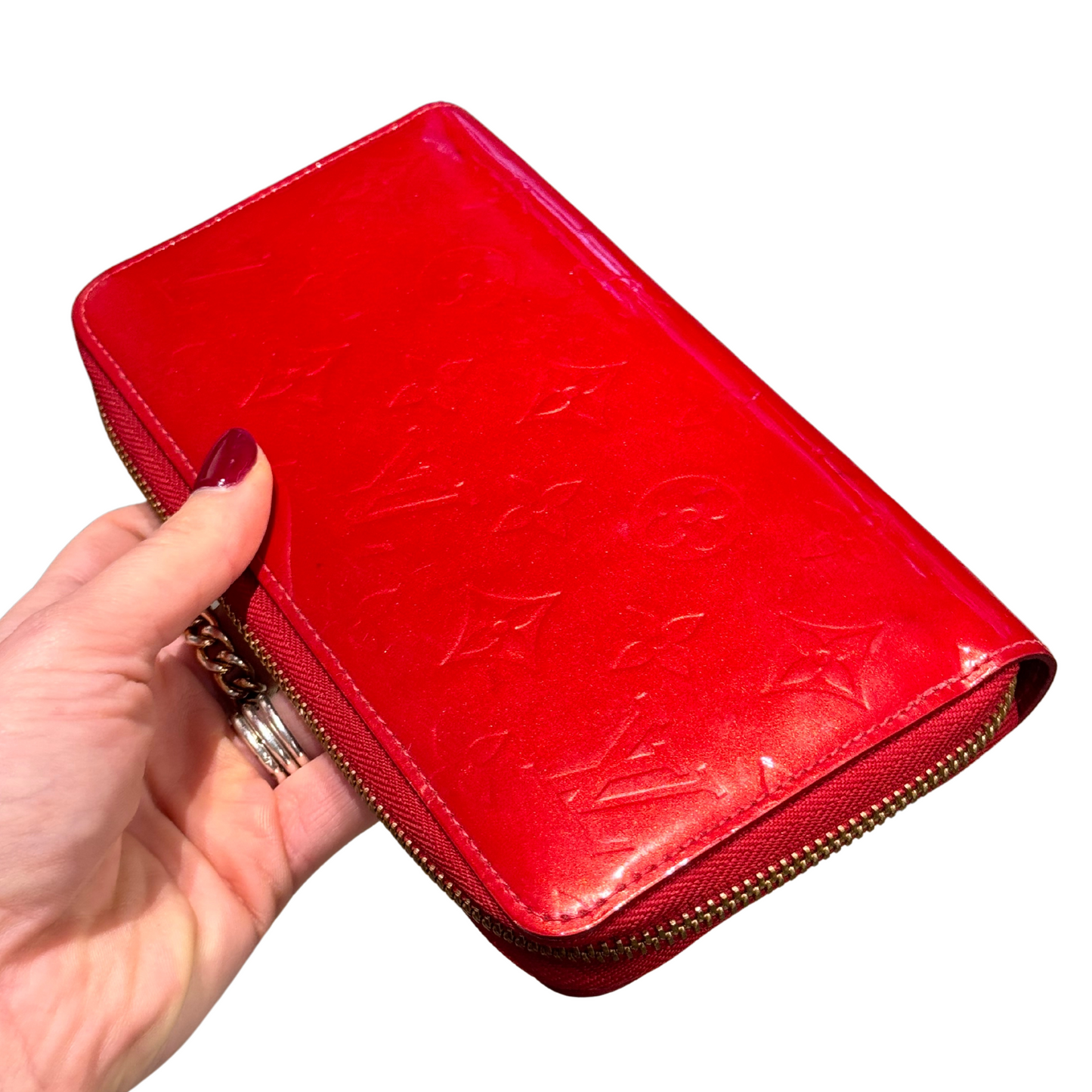 ZIPPY LOUIS VUITTON VERNIS ROSSO