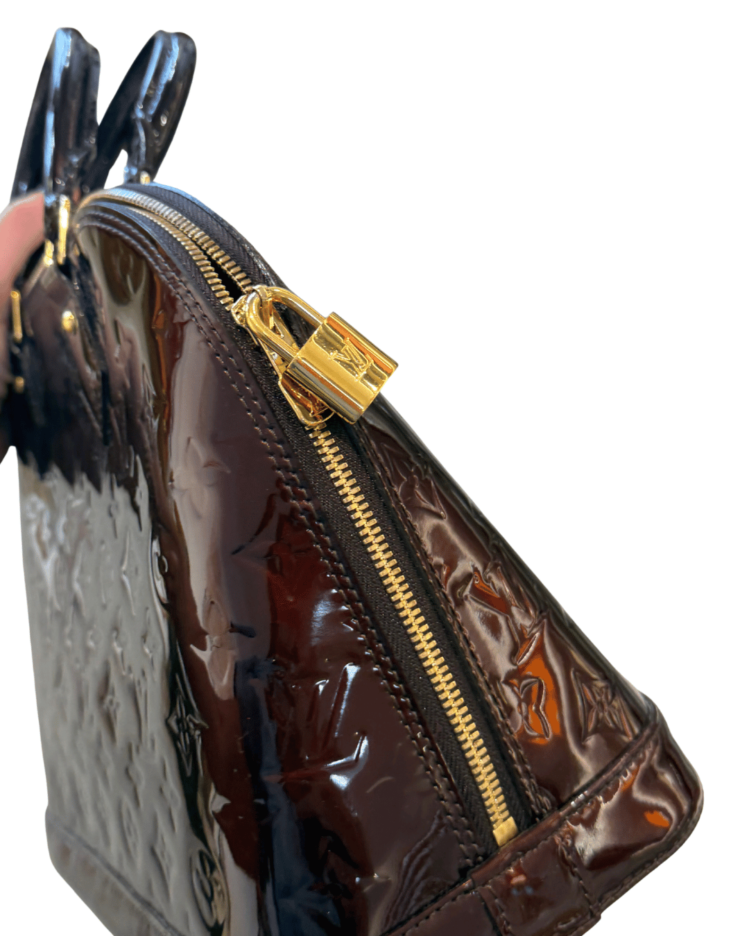 ALMA PM LOUIS VUITTON VERNIS BORDEAUX/MARRONE